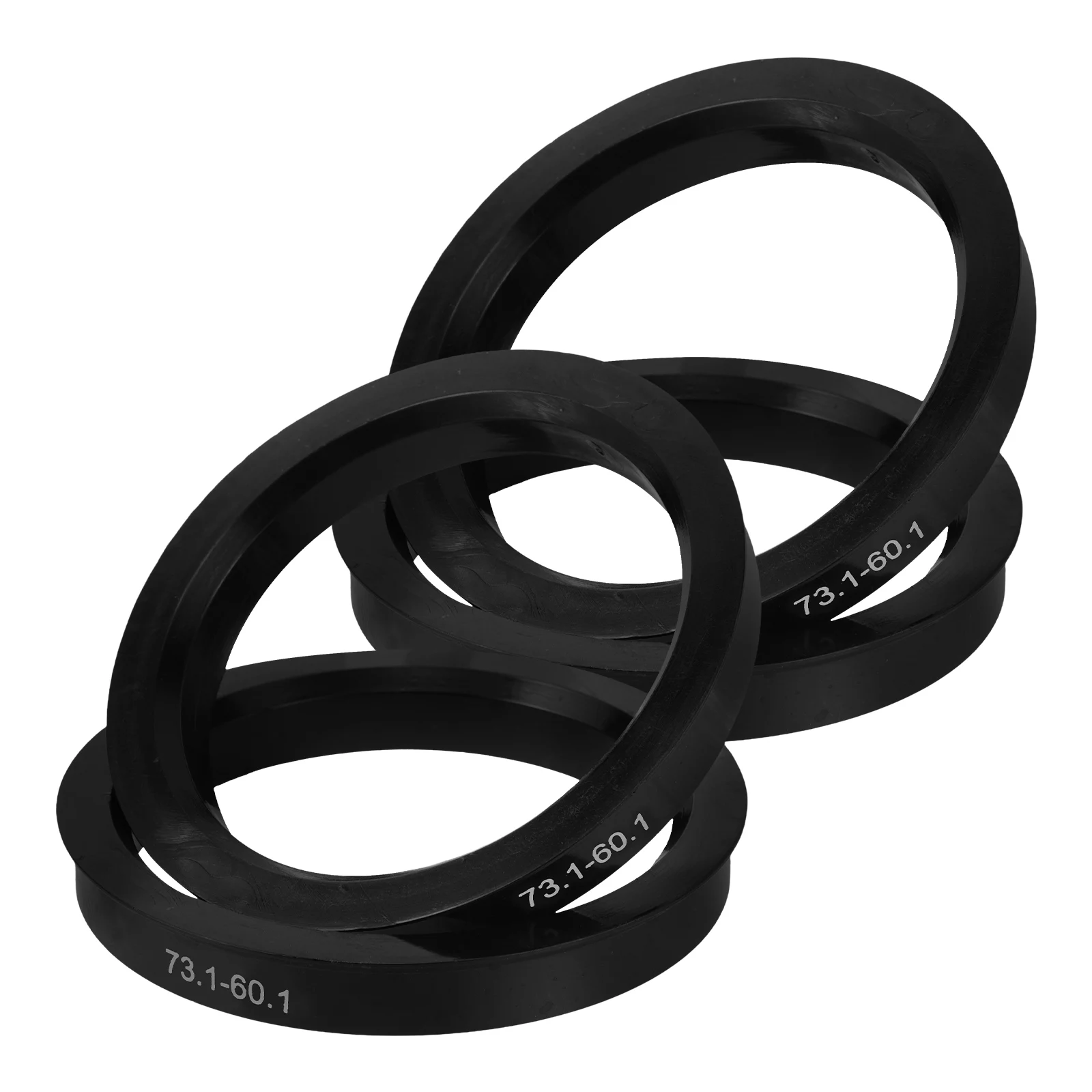 

4pcs Centric Wheel Centering Rings Durable Plastic Car Wheel Hub Rings Enhanced Stability Vehicle Modification Fit All Models