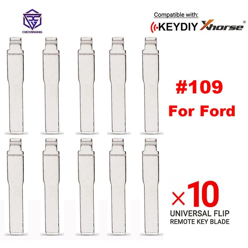 

10pcs NO.109 HU101 Flip Key Replacement Remote Blank Uncut Car Key Blade For Ford Focus Mondeo for Fusion for Fiesta for Galaxy