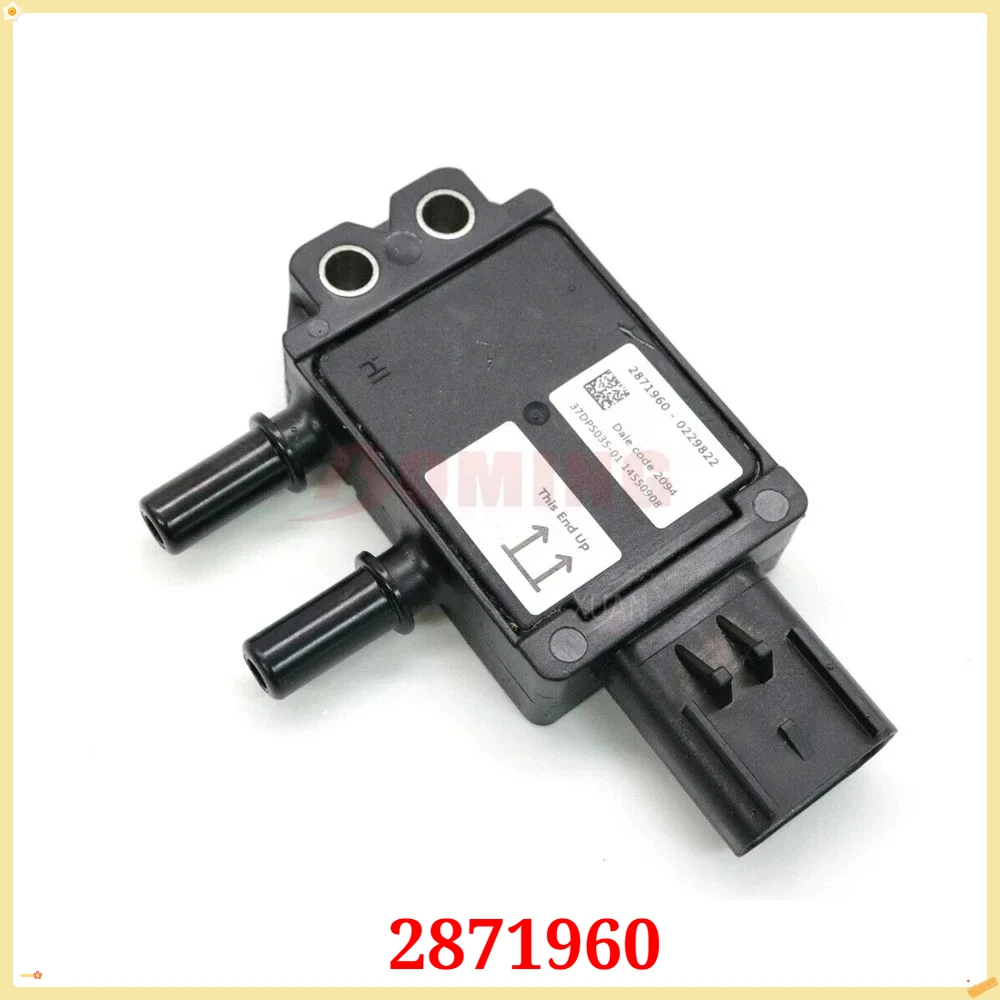 Car Exhaust Gas Differential Pressure Sensor 2871960 904-7127 37DPS035-0 9047127 Fit For Cummins Blue Bird Crane Freightliner