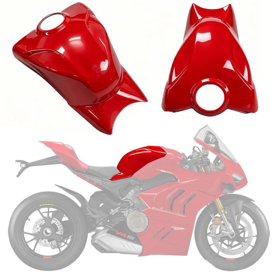 Image of Passend für Panigale V4 V4S 2023–2024 Motorrad-Tankabdeckung, Tankdeckel, Tankschale 23 24