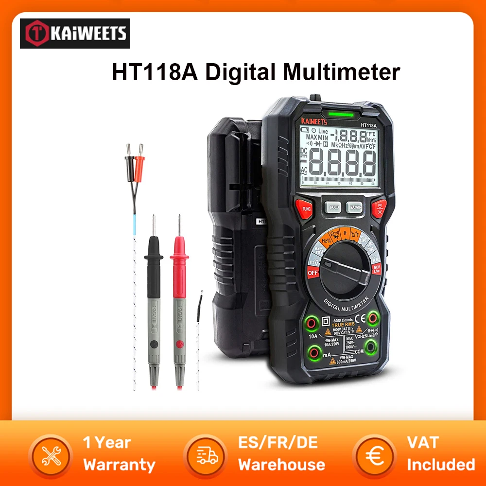 KAIWEETS HT118A – Multimetr Cyfrowy z Technologią True RMS – Test i Opinia