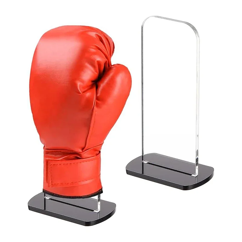 Boxing Glove Storage Holder 2 Pcs Acrylic Display Stand Easy Stand for Home Bedroom Office Bedroom Desktop Stand