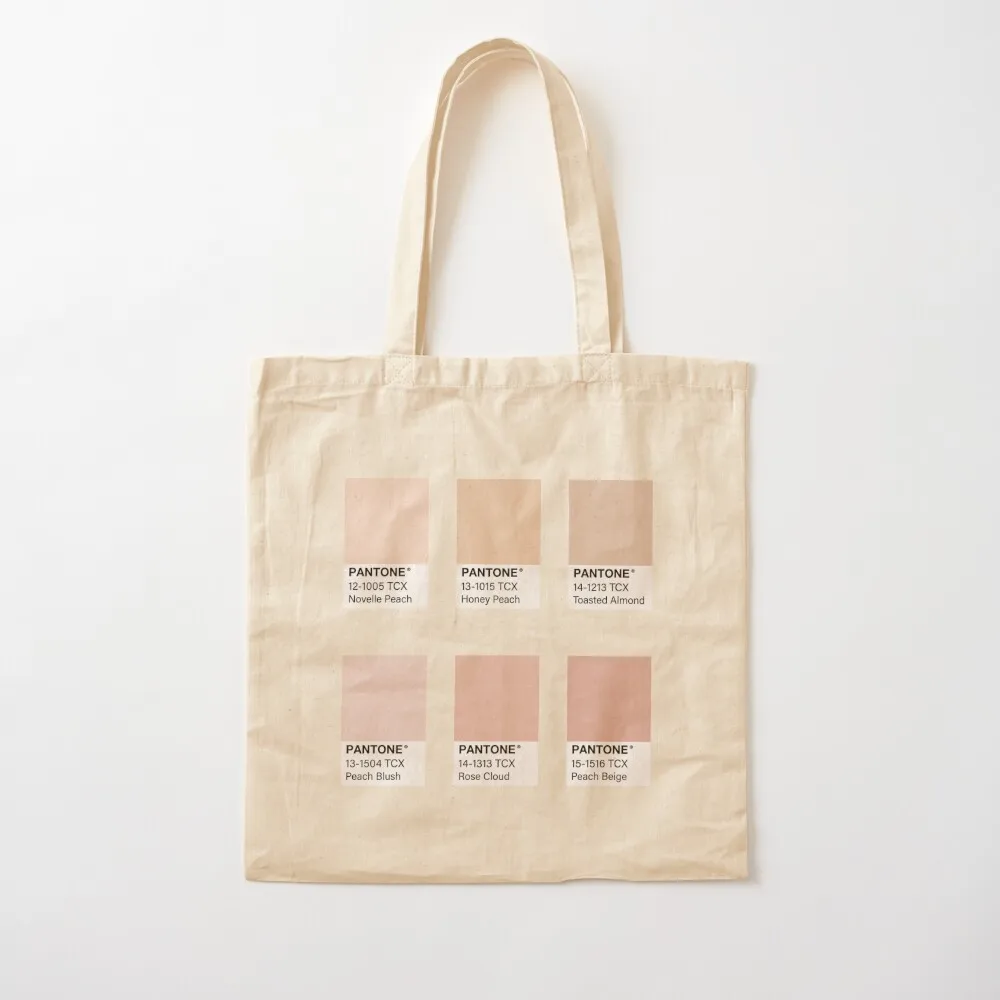 

Nude Pink Pantone Color Swatch Pack Tote Bag cute tote bag free delivery bags Beach bag Canvas Tote