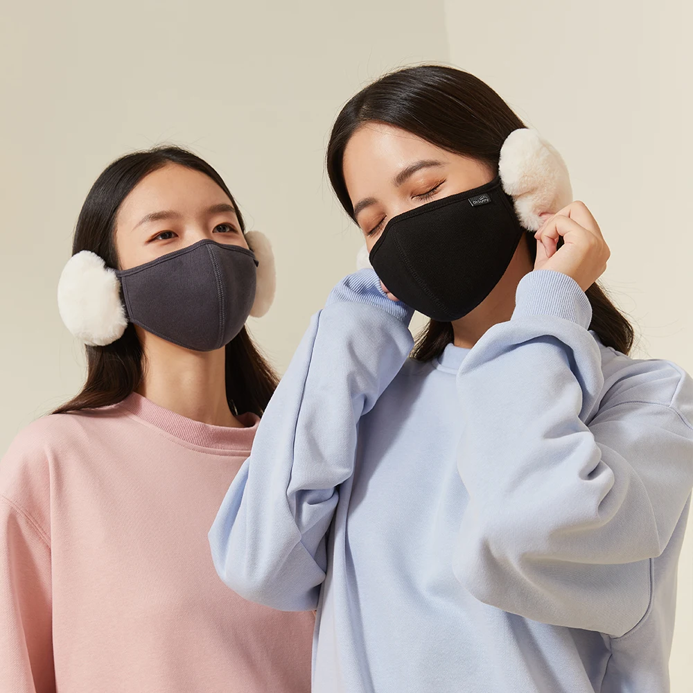 Ветрозащитная маска Ohsunny с наушниками, уличные термомаски для лица, зимняя теплая маска для лица для женщин