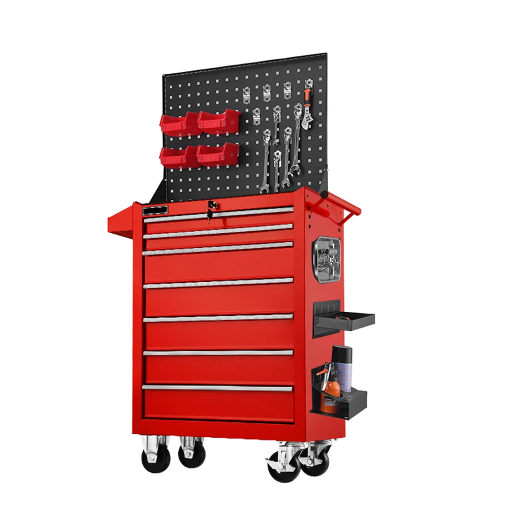 TFAUTENF TF-27 Tool Cart Tool Trolley Set Lemari Alat dengan 7 Laci