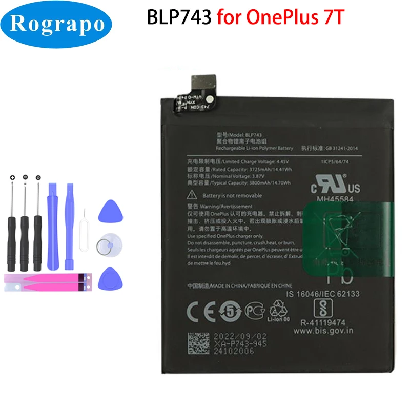 New Battery For OnePlus 1 2 3T 5 5T 6 6T 7 7 Pro 7T 8 8pro 9 9Pro Pro BLP633 BLP637 BLP685 BLP699 BLP743 BLP745 BLP761 BLP759