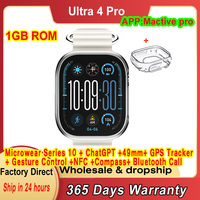 TOP Microwear U4 Pro Smart Watch Series 10 1GB ROM NFC Compass ChatGPT 49mm 3ATM Waterproof Bluetooth call Gesture Smartwatch