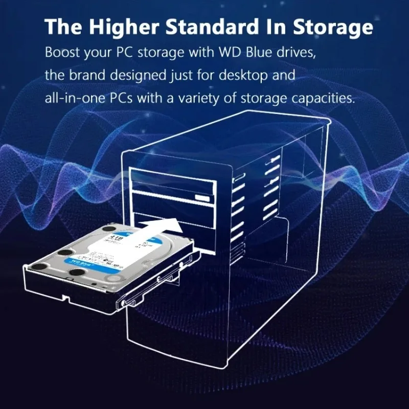 Imagem -02 - W--d-disco Rígido Interno Azul 4tb 35 5400 Rpm 64m Cache Sata Iii 500gb Hdd hd Desktop Computador