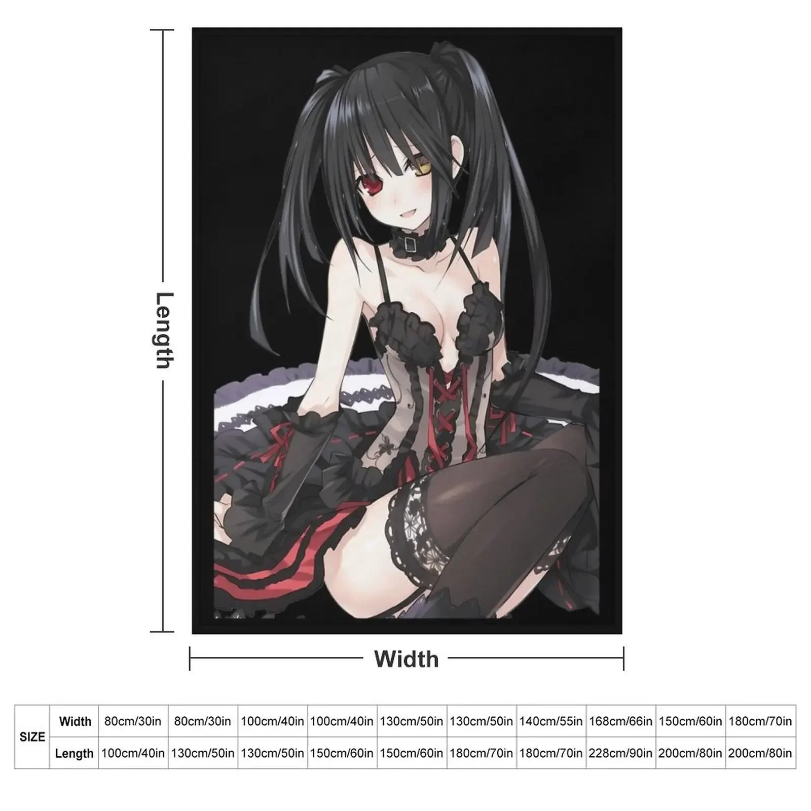 Kurumi Tokisaki Throw Blanket Sleeping Bag Shaggy Tourist Thin Baby Blankets For Sofas Blankets