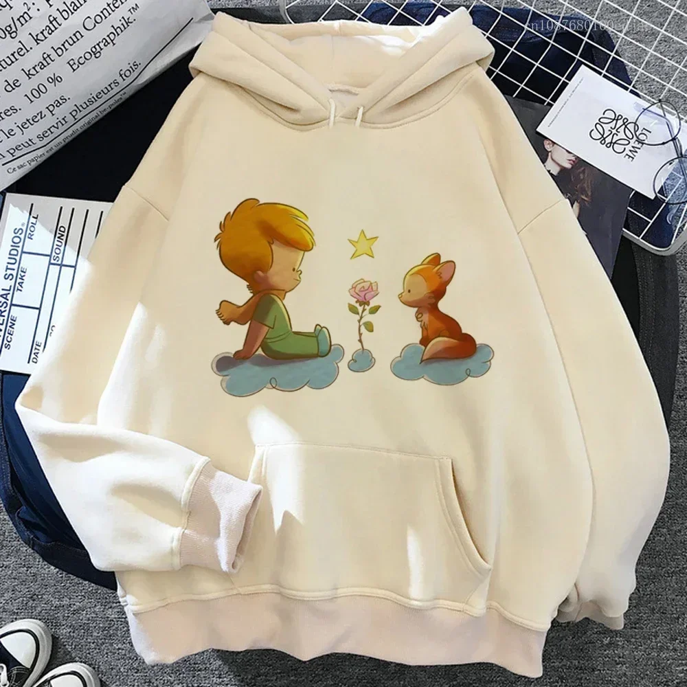 The Little Prince Hoodies Women Long Sleeve Top Anime Harajuku Streetwear Clothes Hood Women Japanese Clothing