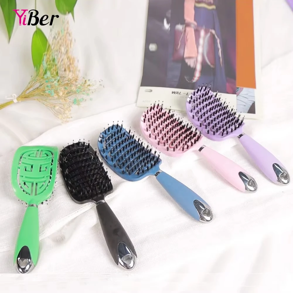 

Hair Brush for Hollow Out Special Design Scalp Massage Combs Detangler Comb For Women Detangling Hairdressing Salon Styling Tool