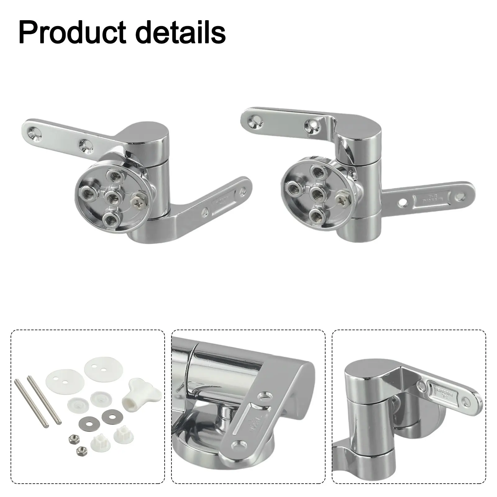 

Complete Replacement Parts Straight Strip Slow Lowering Hinge Toilet Cover Accessories Strong Load Bearing Capacity