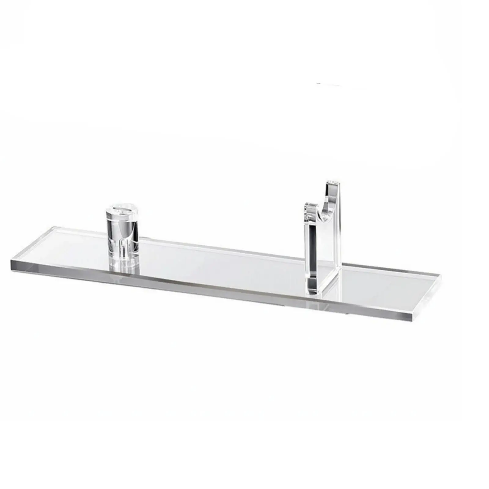 Modern Acrylic Knife Rack Display Stand Single Holder with Cylindrical Screw Support for Countertop Showcase and Retail Display