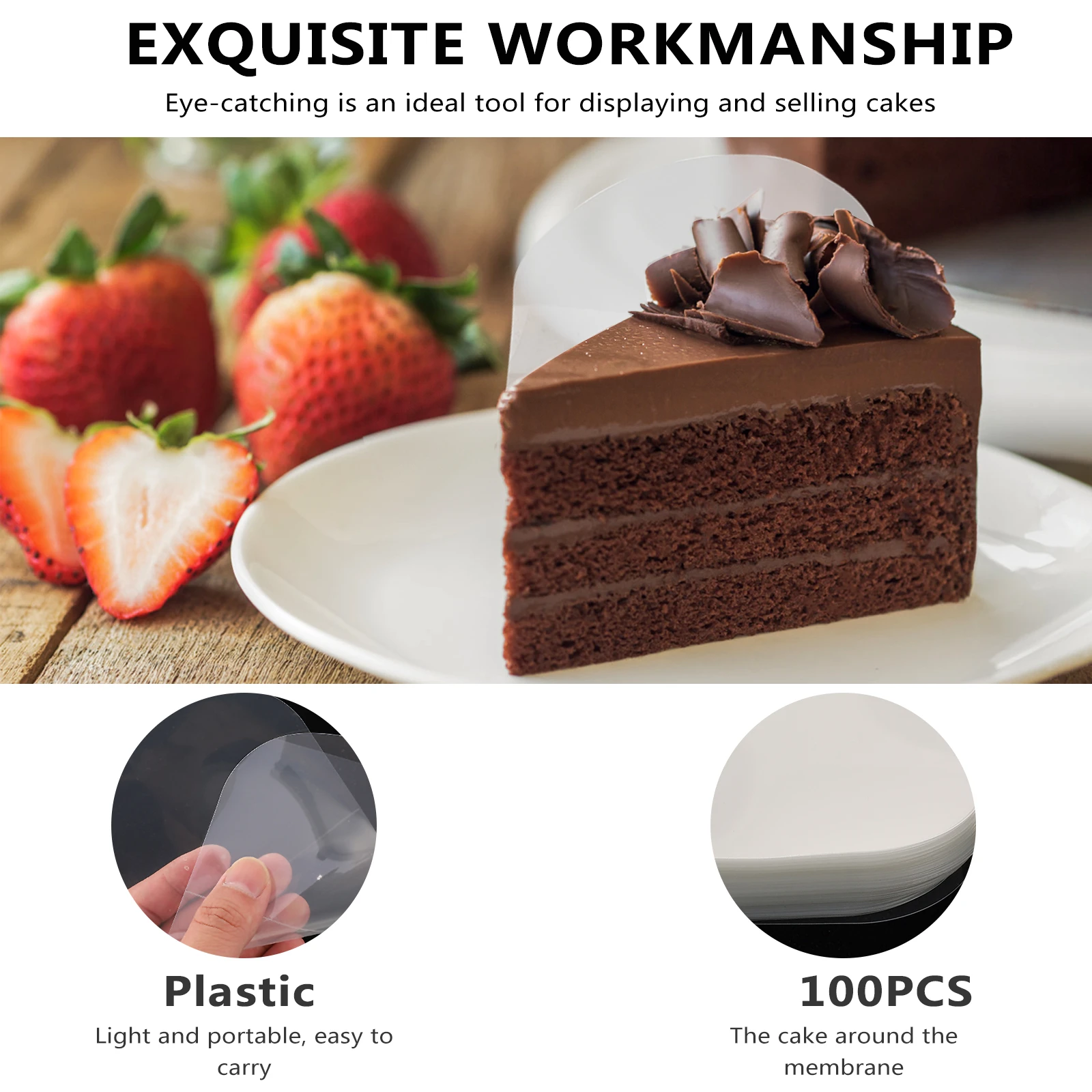 

100 шт., прозрачный воротник, высокое качество, свадебный декор, товары для вечеринок, креативный торт, объемный аксессуар, упаковочная подушка