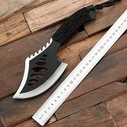 Outdoor Multi-Purpose Woodworking Axe Camping High Carbon Steel Waist Axe Wood Splitting Tactical Axe Survival Killing Logging A