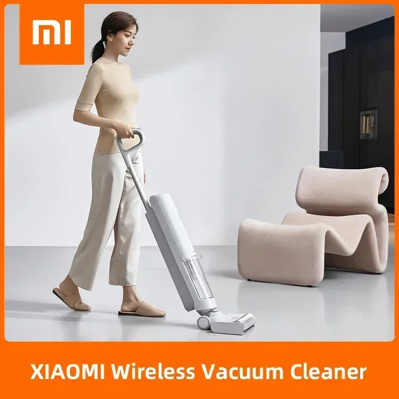 XIAOMI MIJIA-Aspirateur à sec et de support sans fil, épurateur haute température, auto-livres, maison intelligente, lavage, vadrouille, laveuse de sol