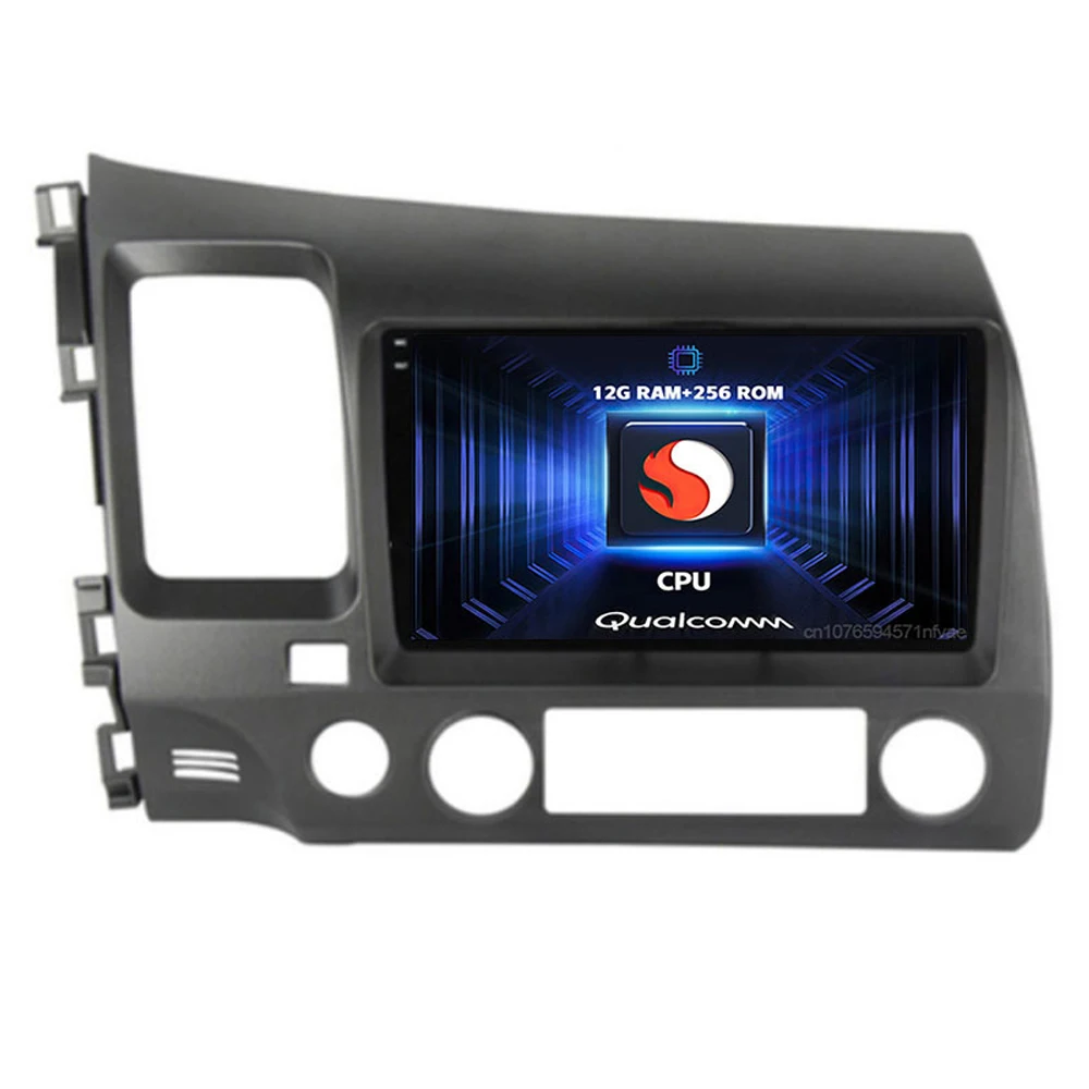 Android 15 Voor Honda Civic 8 FK FN FD 2005-2012 2K QLED Android Autoradio Multimedia Video speler GPS 4G CarPlay Stereo - afbeelding 2