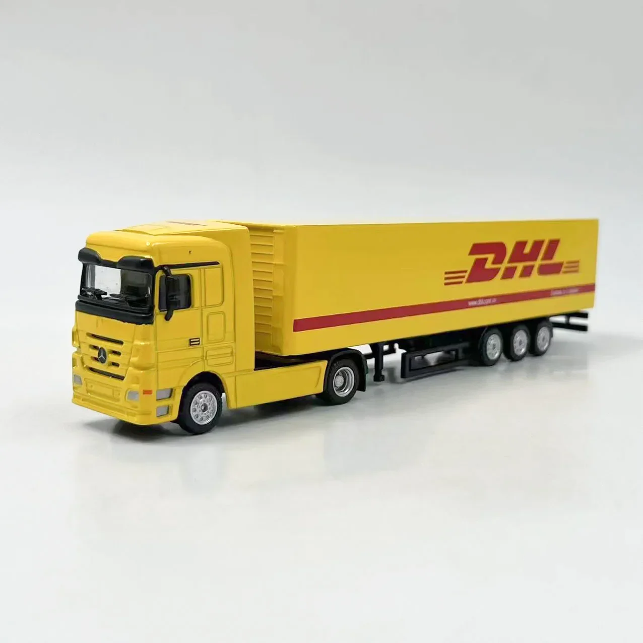 1/87 Container Truck DHL High Simulation Alloy Container Truck Model Toy Child Toy Gift Collection Display