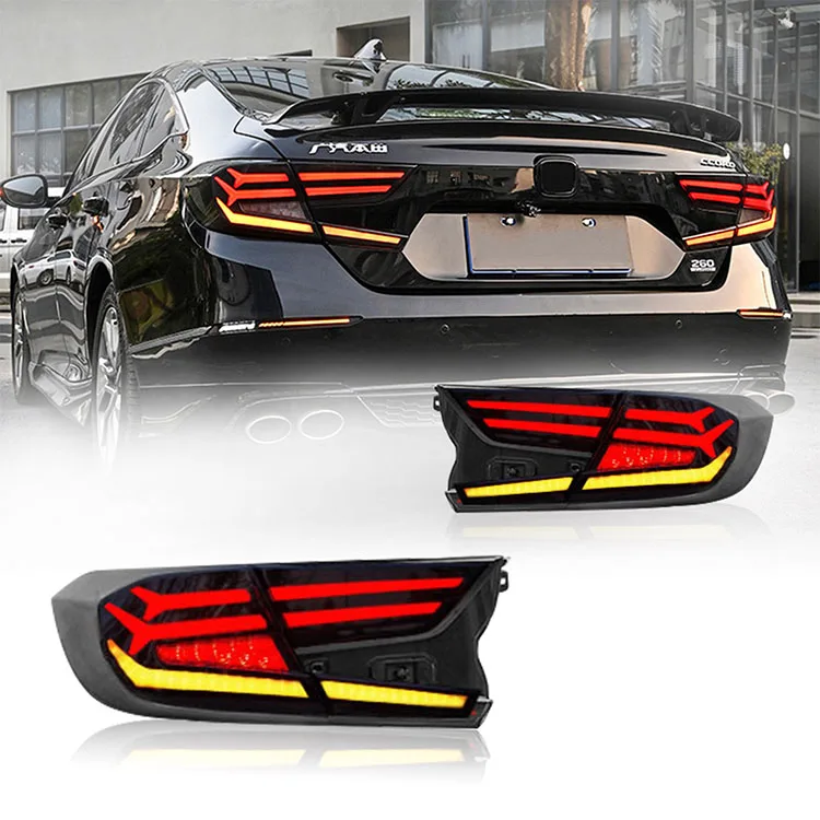 

HCMOTIONZ factory rear lights High quality assembly DRL start up animation Accord 2018-2022 tail lamp For Honda