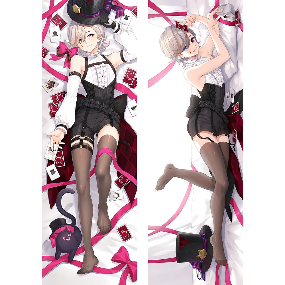 Genshin Impact Lyney Dakimakura federa Double Side Cute Hugging Body Pillow Case fodera per cuscino Sexy Home Bedding Decor