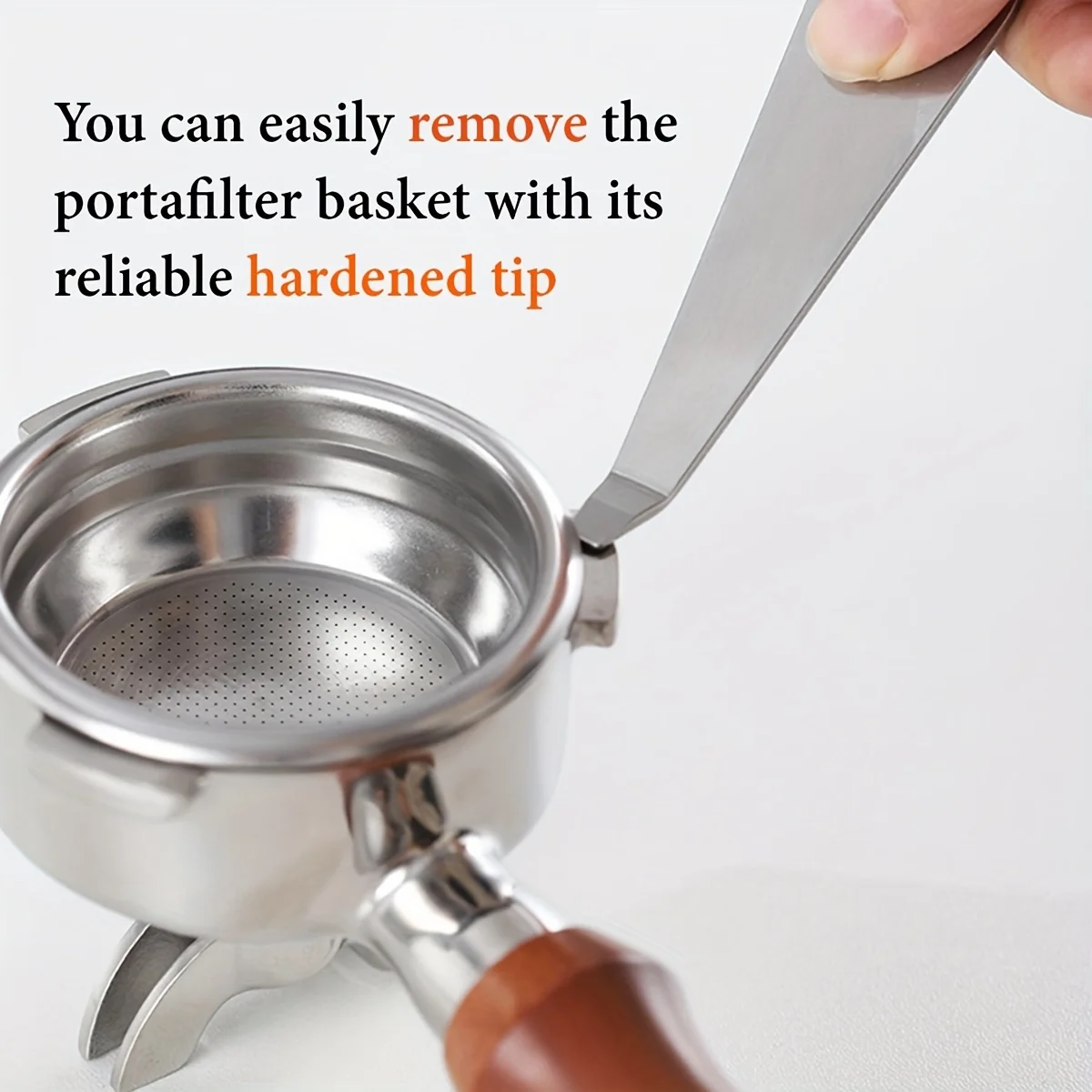 

D5 Portafilter Basket Remover Tool, More Reliable Improved Design Cleaning Prying Tool, Coffee Portafilter Basket Remover Tamper