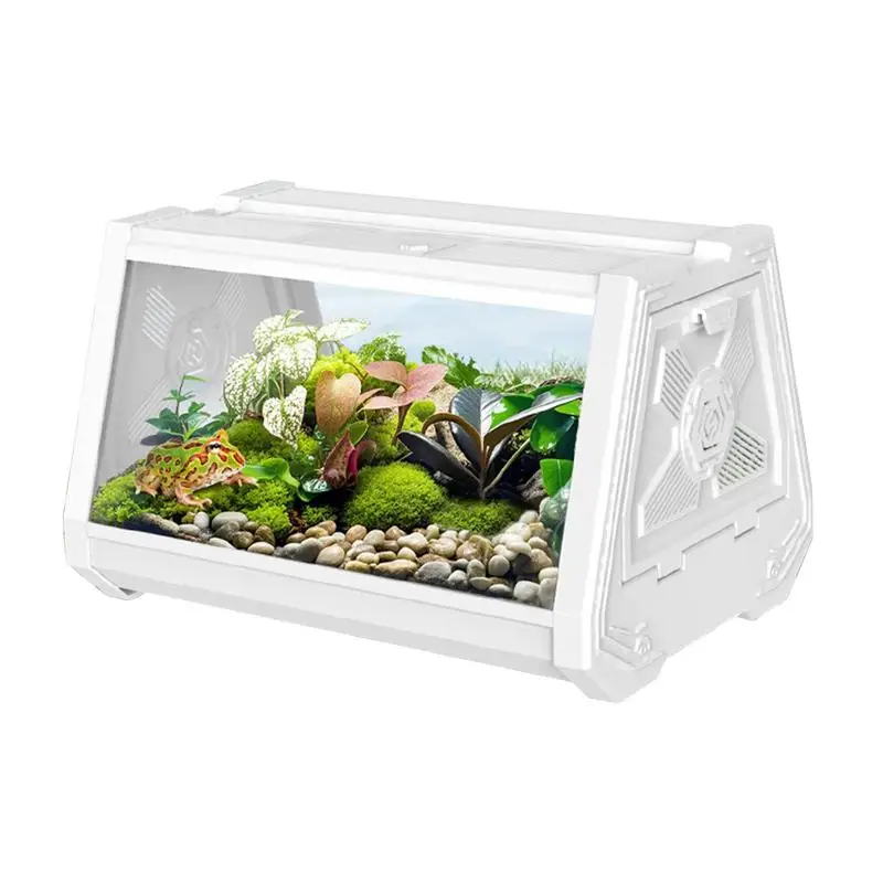 

Reptile Cages Reptile Habitat Playpen Ventilation Feeding Aquarium Portable Habitat Escape-Proof For Spider Animal Snake Snails