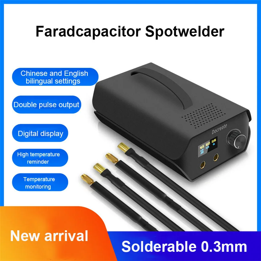 Portable Spot Welding Machine 120 Gear Adjustable 3000F Farah Capacitor For 18650 Lithium Battery DIY Welding Device Spot Welder