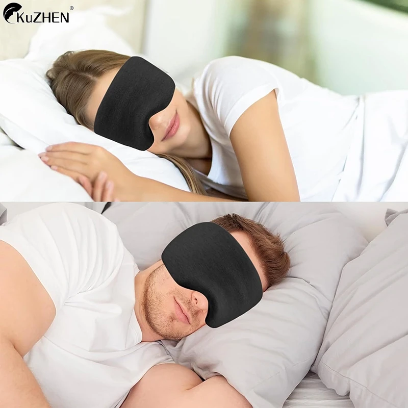 3D Sleep Eye Mask 100% Blackout Sleeping Mask Zero Eye Pressure Adjustable Eye Cover For Women Men Sleeping Aid Neck Mask