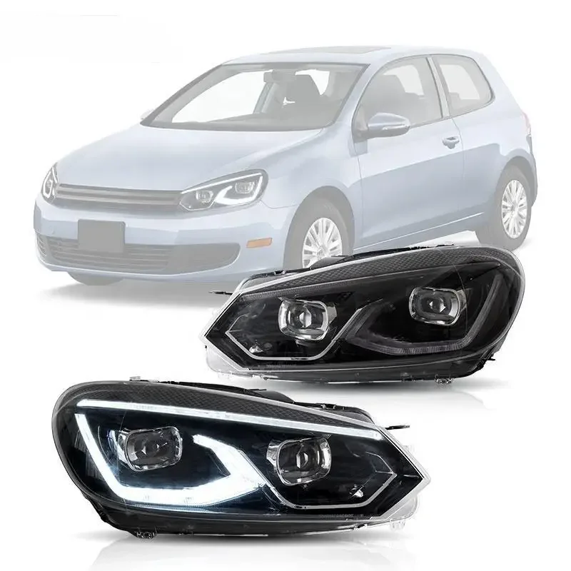 Wholesale Modified Parts LED Daytime Running Light Streamer Turn light For VW Volkswagen Golf 6 MK6 2008-2014