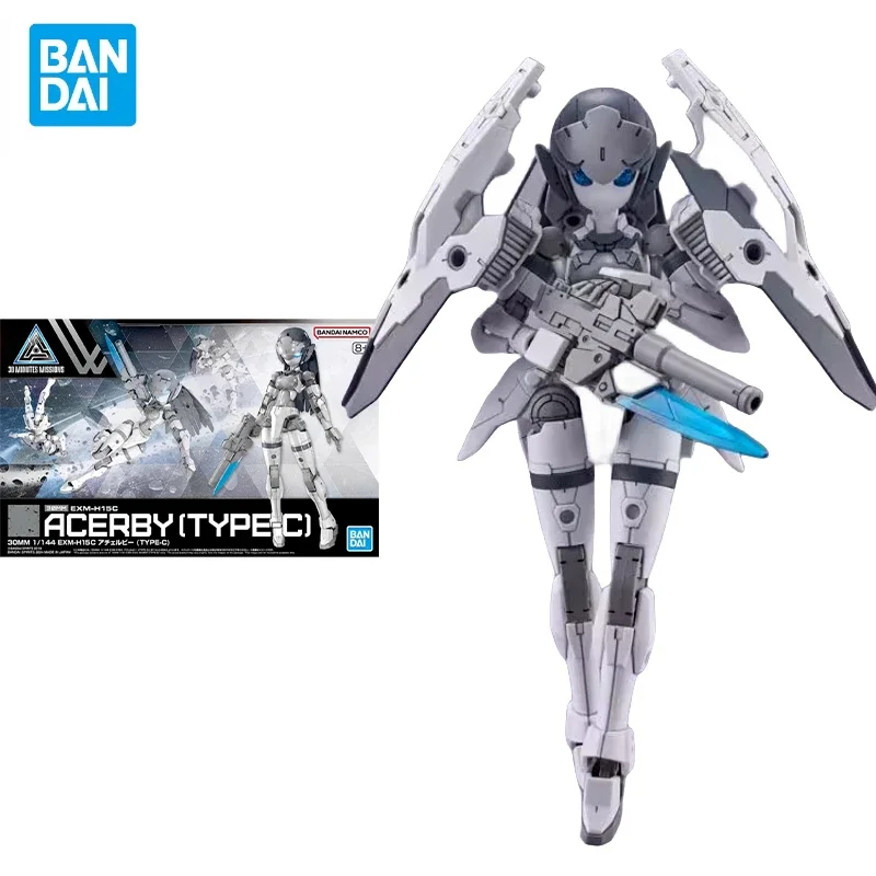 In Stock Bandai Original 30MM 30MS Model Kit 1/144 EXM-H15C ACERBY(TYPE-C) Anime Action Figure PVC Model Toys Collectible Gift