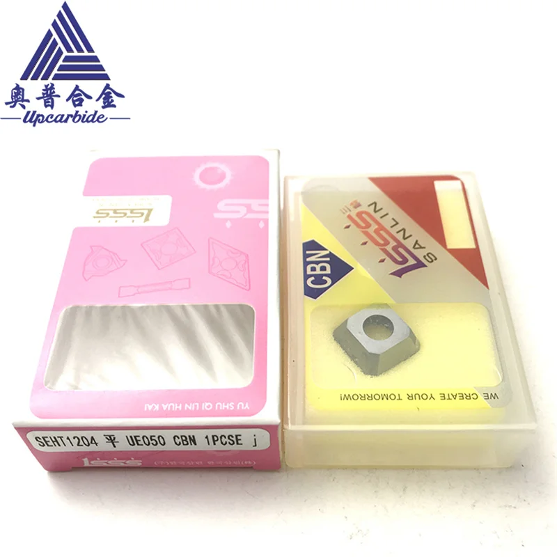 Hot Sale SEHT/SNMG/SCGT/WNMG Diamond Turning Cutter Solid CBN PCD Tips Soldering Insert