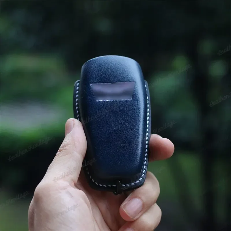 for Aston Martin DBX Leather Key Bag High End Simple Handmade Custom 3D Vegetable Tanned Key Holder Case