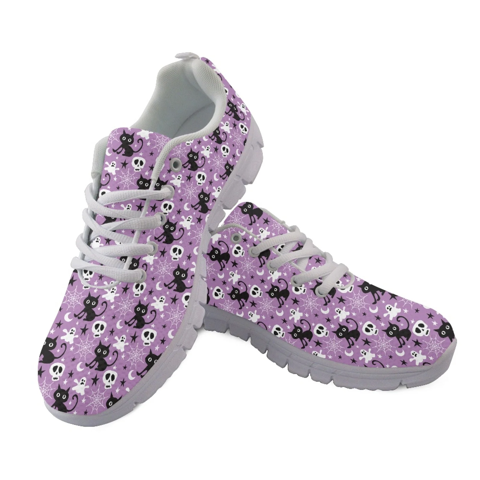 Coloranimal Halloween Walking Sneakers with Spider Splatter, Mesh and EVA Sole Anti Slip Training Shoes 2025 Collection