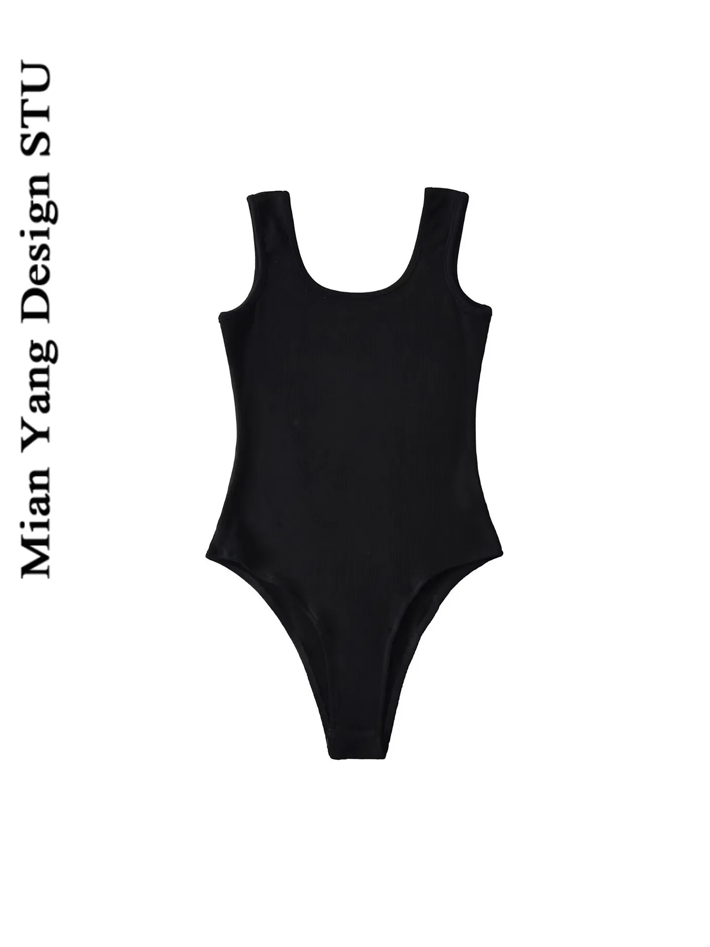 

Сексуальное хлопковое боди в американском стиле, узкий жилет, винтажная спортивная одежда с высокой талией, прямая уличная одежда для модных девушек