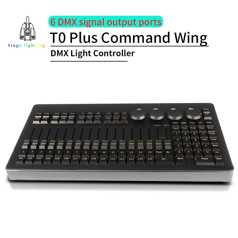 AICPOSE High Quality T0 Plus Command Wing DMX Controller For KTV Wedding Party Command Wing Light Console