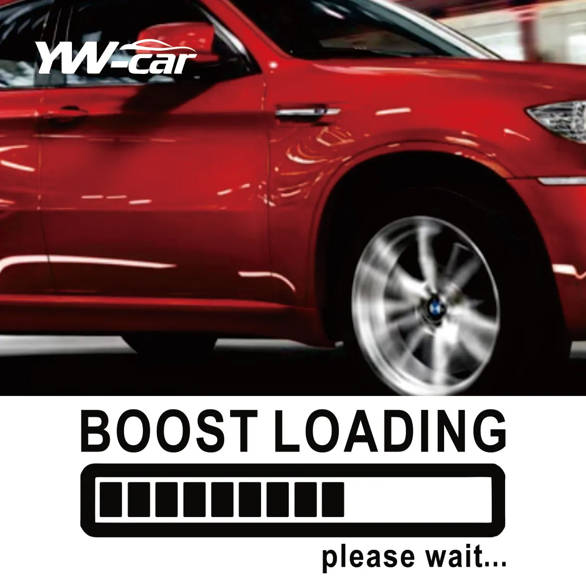 Car Sticker Creative Boost Loading Please Wait for Turbo Funny Automobiles Motorcycle Exterior Accessories Vinyl Decal