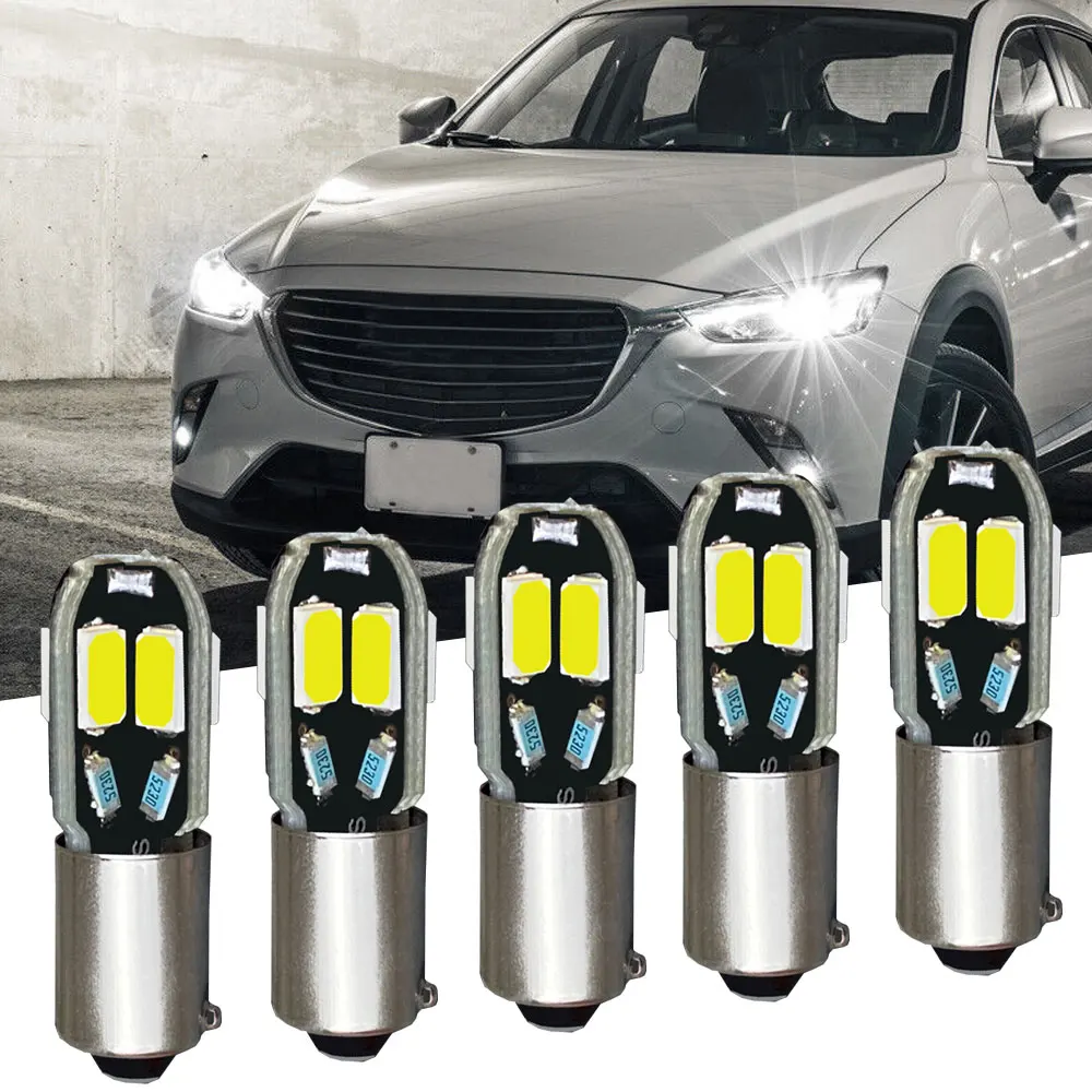 

10pcs Universal T4w 233 Led Bulbs Signal Lamp BA9S Car Interior Side Light Canbus Smd Xenon Bayonet Bulb Car Lights Accessories