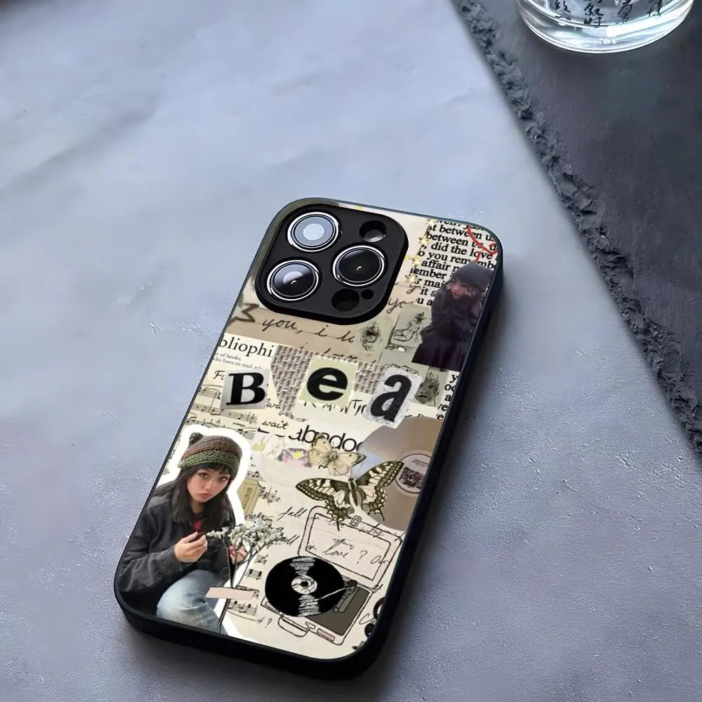 Singer Beabadoobee Mouse Pad Tempered Glass For iPhone 13 14 16 12 15 11 Pro Max Plus Mini X XR SE2020 Coque