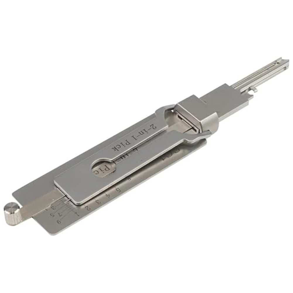 SS001 Roestvrijstalen sleuteldecoder 2-in-1 precisiehaak- en pick-set Slotdecoder O-ring pick-upkit Onderhoud Reparatie Handgereedschap