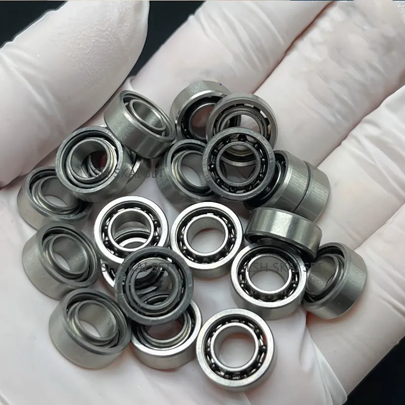2Pcs Stainless Steel Mini Ball Bearing Silent Smooth Rotation Fidget Spinner Replacement Bearing for DIY Skateboard Parts