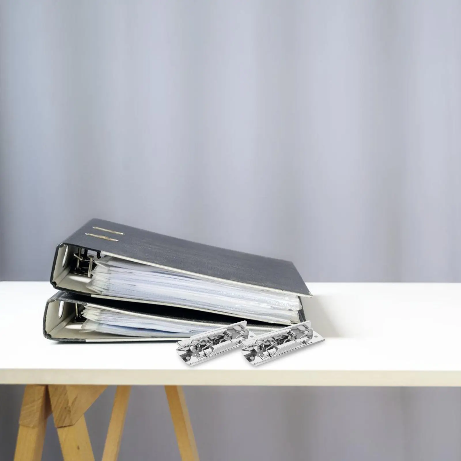 

10 шт. металлических зажимов для папок, серебристые, с высокой степенью фиксации, пружинные, регулируемые, для документов и планшетов, для офиса
