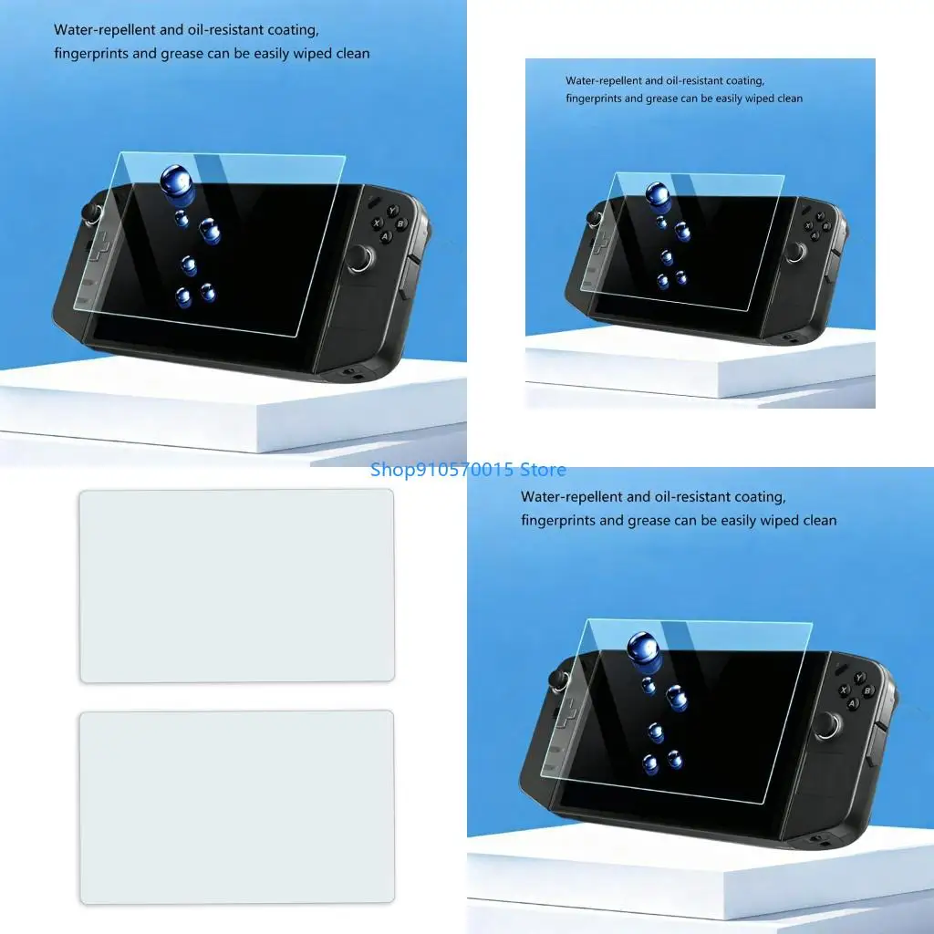 B95C Shatterproof Screen Protector Gamepad Tempered Film Full Screen Game Console Film Easy Install for Legion Go/Go 2 8.8in