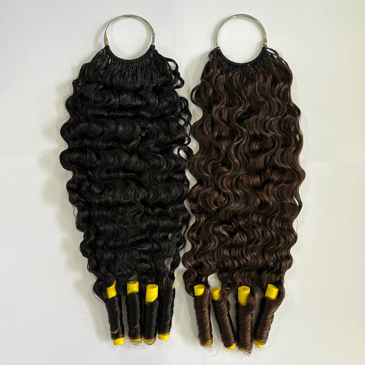 Burmese Hair Extensions Feather Hair Extension 100% Remy Bohemian Human Hair Extensions Feather Wig #2 50-200pcs/Lot HairUGo