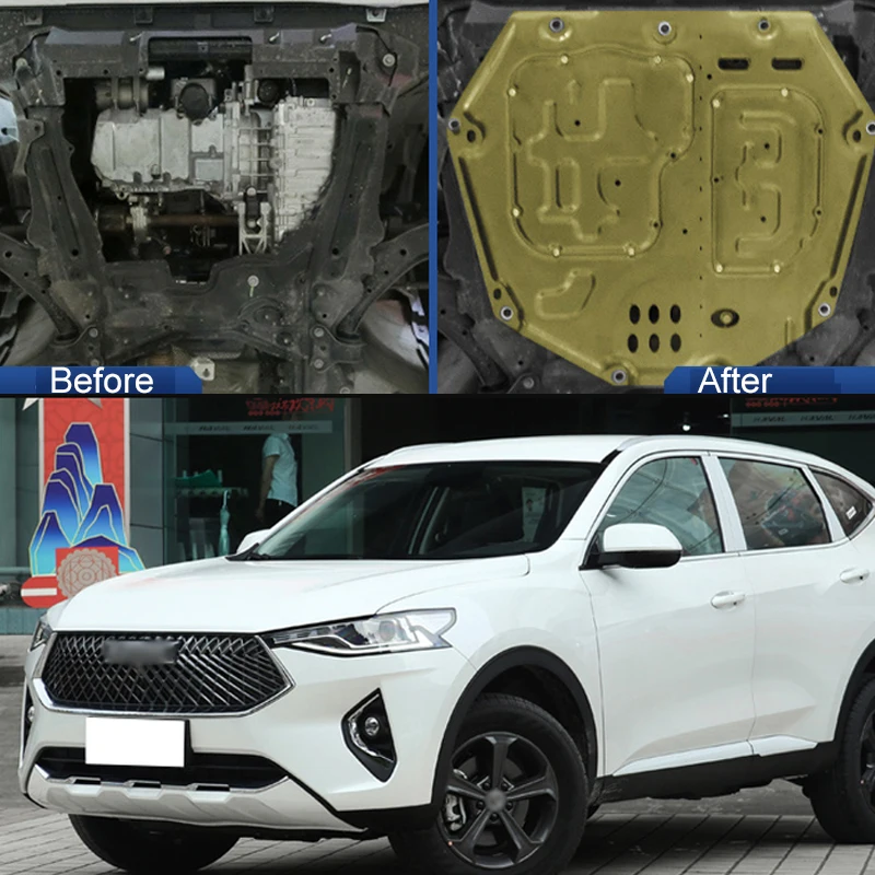 

For GWM Haval F7 F7X Engine Base Guard Shield Splash Mud Flap Gear Box Under Fender Cover Board Plate Accessories