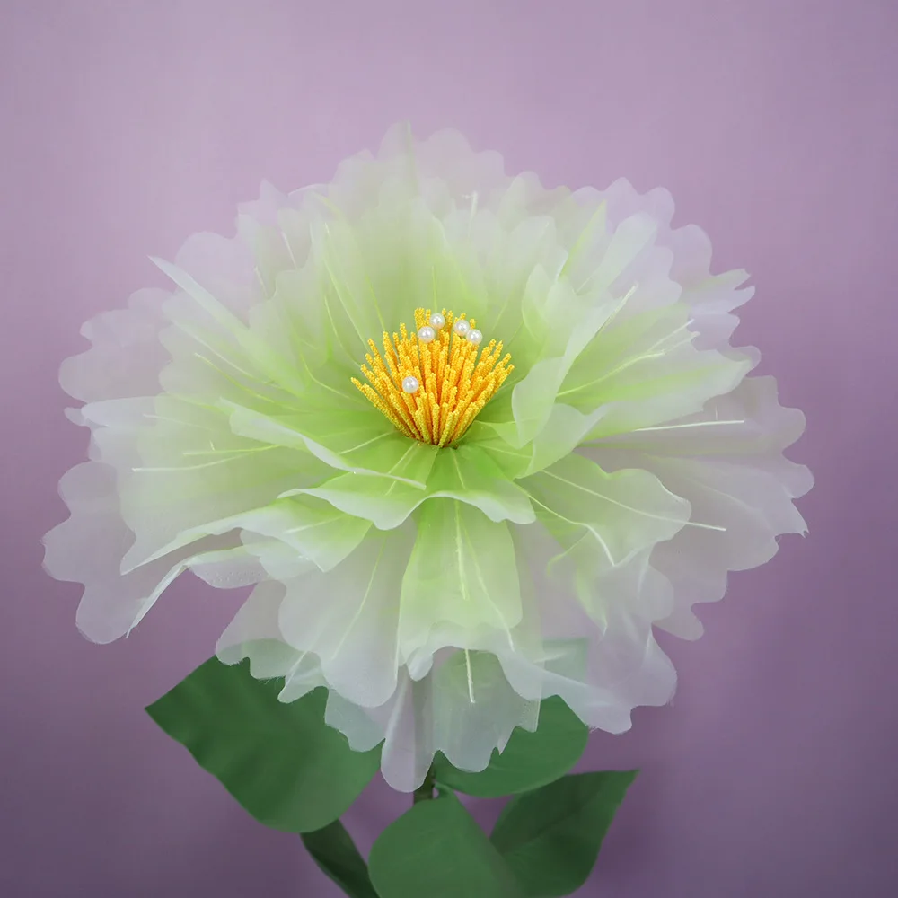 

60CM Window Decoration Artificial Yarn Flower Wedding Decoration Outdoor Activity Decoration Silk Screen Peony Large Silk Flower