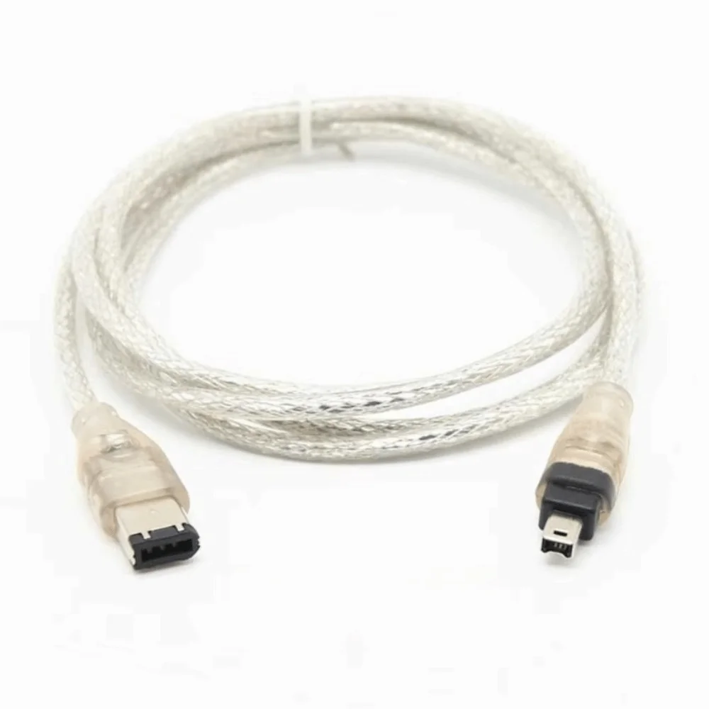 

1.5M/5ft IEEE 1394 Cable Male Connector USB 6P To 4Pin 1394 Firewire Cable Connection Wire Data Cable MINI DV Devices