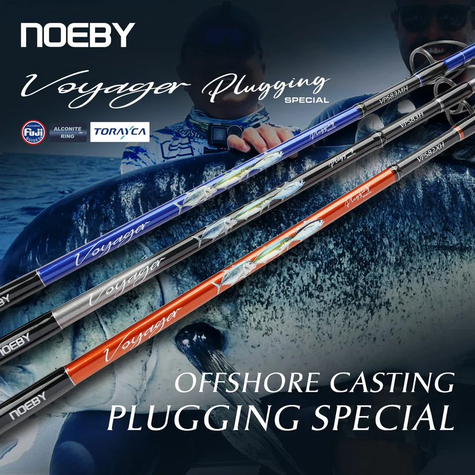 Noeby Voyager Plugging Fishing Rod 2.49m 2.51m Fuji Parts Big Game
