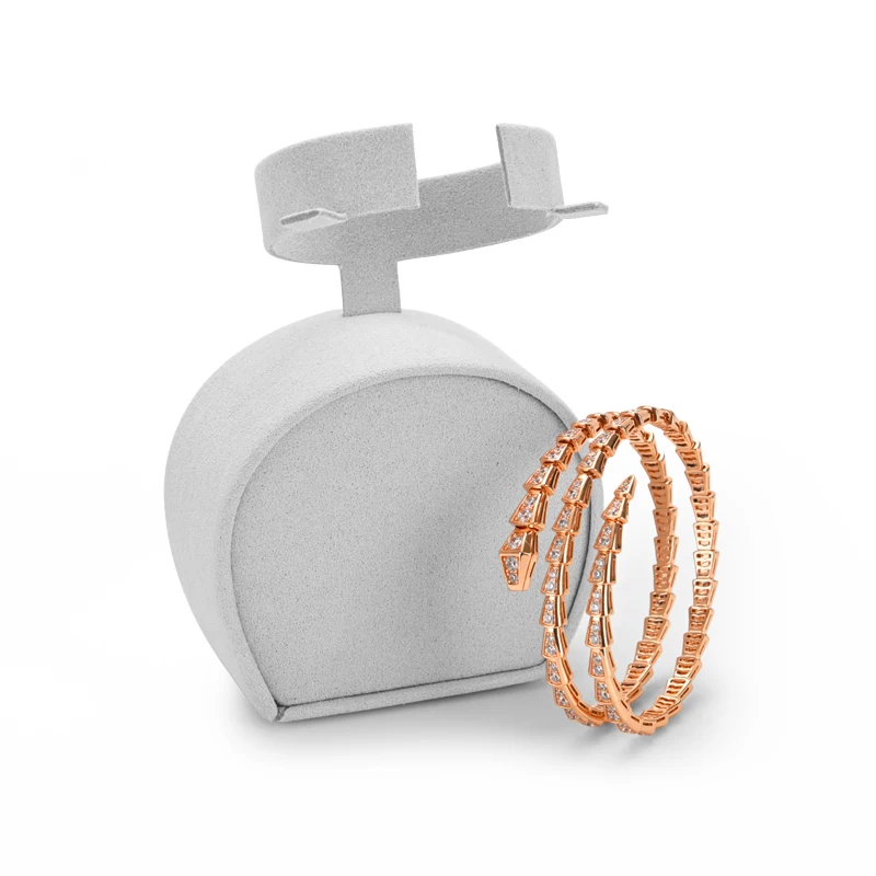 FANXI Newly Resin Earrings Display Stand Microfiber Necklace Display Bust Jewelry Display Props Set for Shop Cabinet