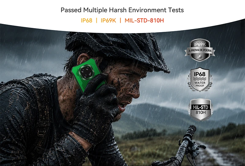 Rugged Smartphone Android 16 Cubot KingKong ES 5, Up to 24GB RAM(12+12GB), 256GB ROM, 6.88" 120Hz Screen, 7000mAh Mega Battery