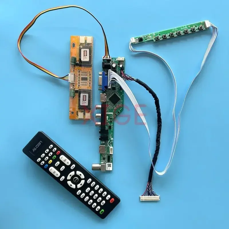 

Плата драйвера ЖК-контроллера подходит для HT17E11 HT17E12 HT17E13 4CCFL Display Kit DIY TV Аналоговый 30-контактный LVDS 1280*1024 VGA+HDMI+AV+USB+IR